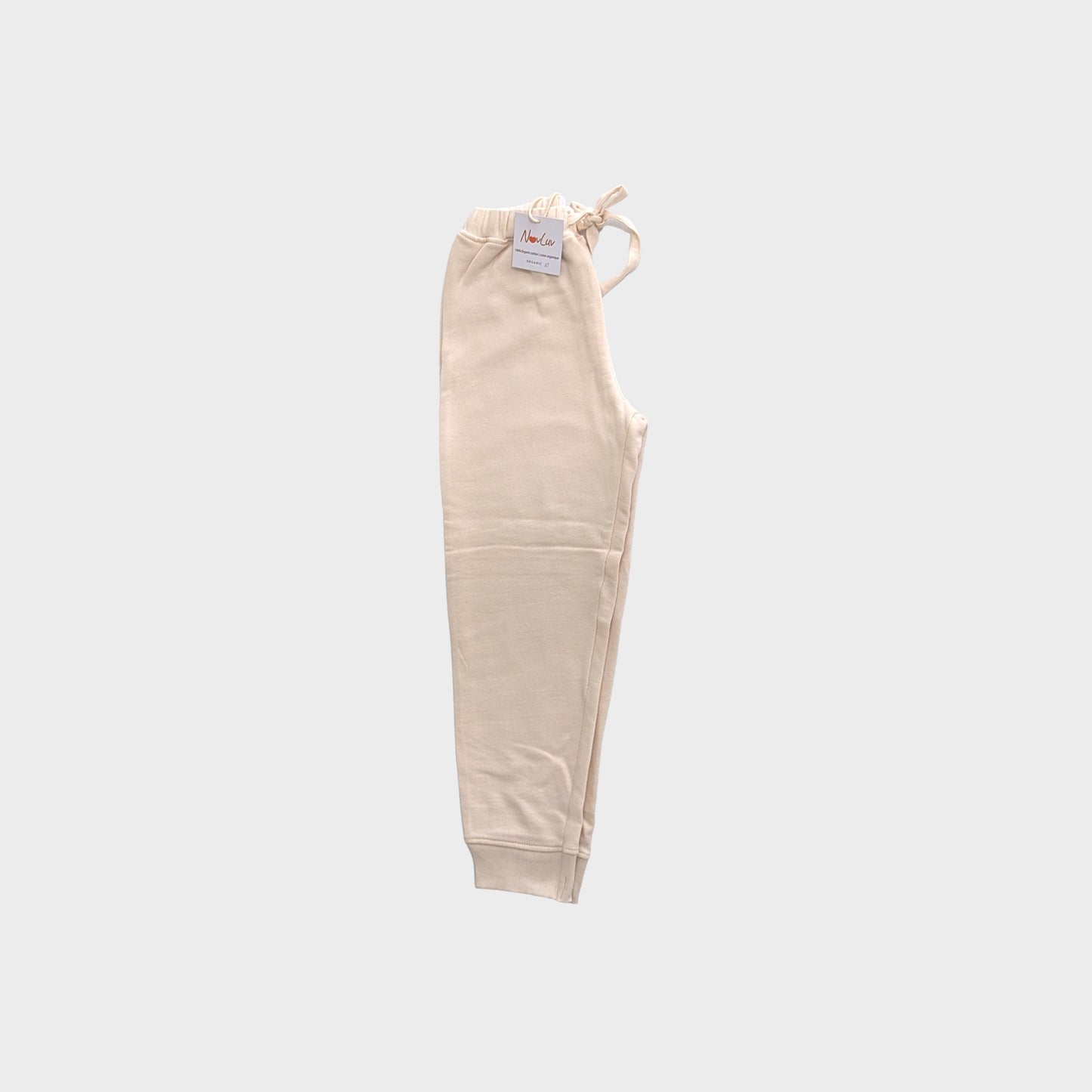 Organic Cotton Track Pant - Beige