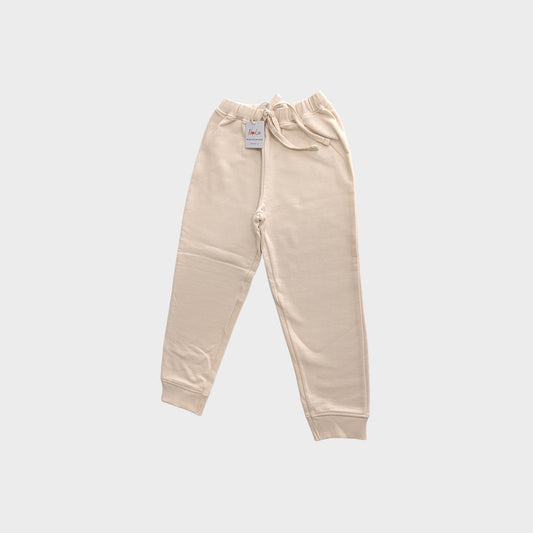 Organic Cotton Track Pant - Beige