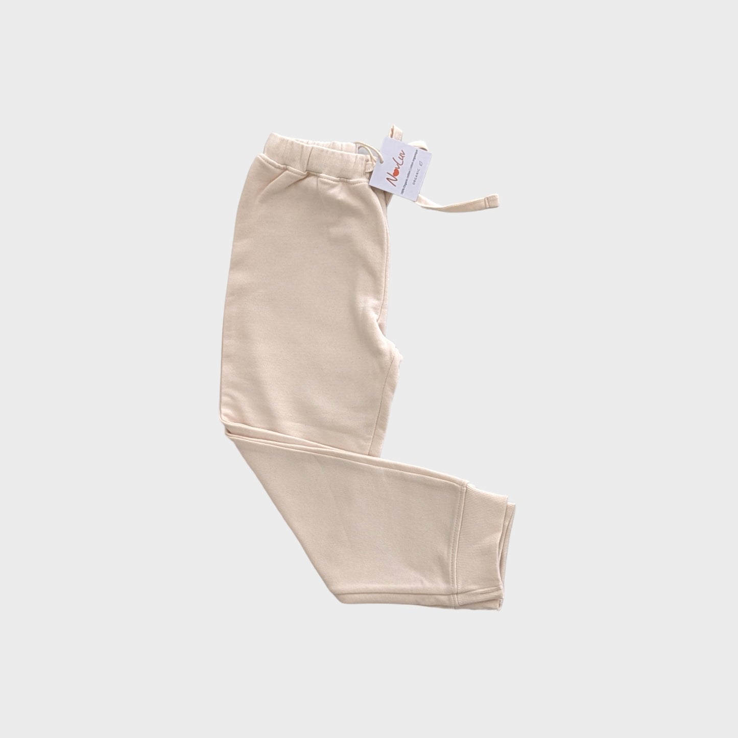 Organic Cotton Track Pant - Beige