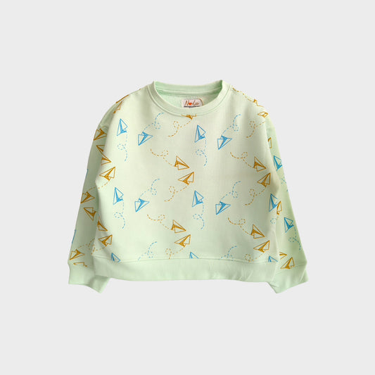 Organic Cotton Sweatshirt - Childhood Sky