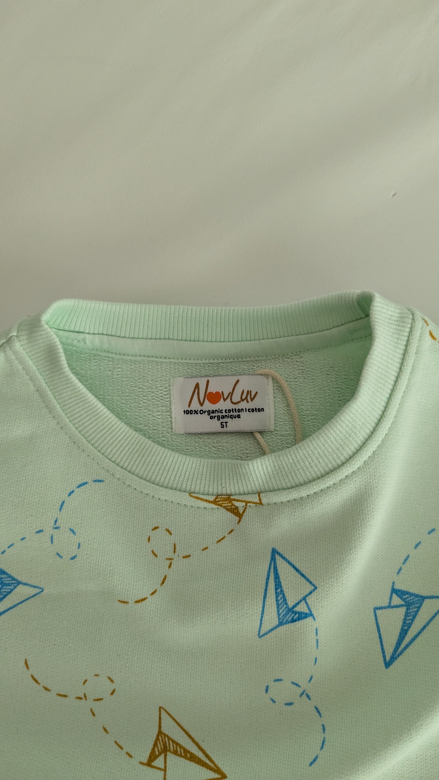 Organic Cotton Sweatshirt - Childhood Sky