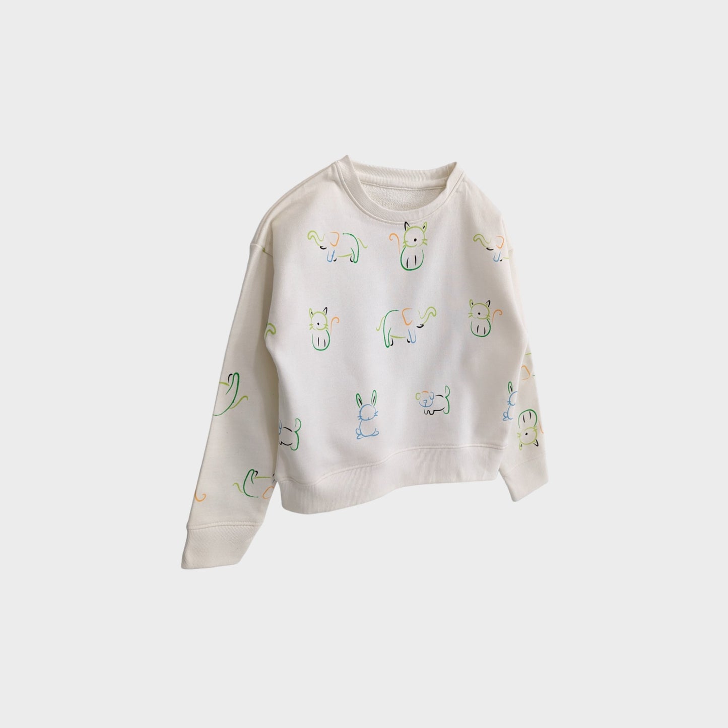 Organic Cotton Sweatshirt - Farmyard Fantasia