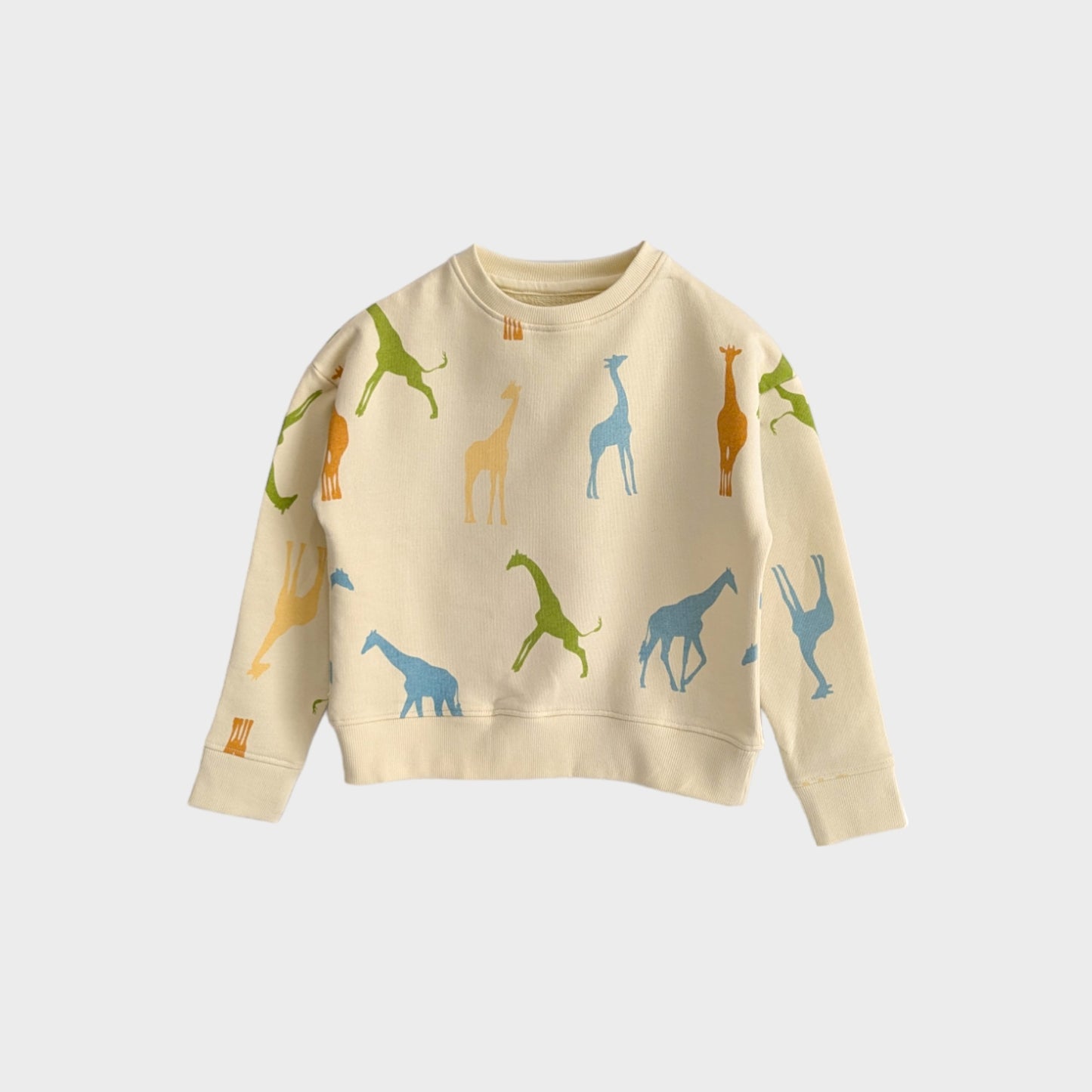 Organic Cotton Sweatshirt - Giraffe Giggles