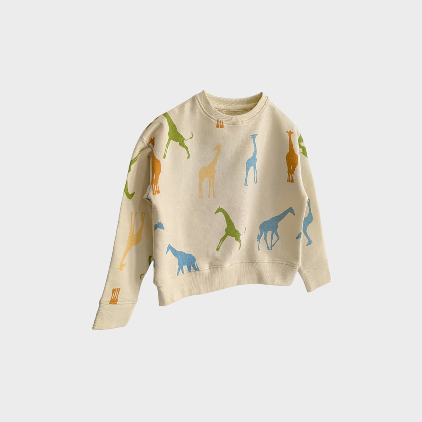 Organic Cotton Sweatshirt - Giraffe Giggles